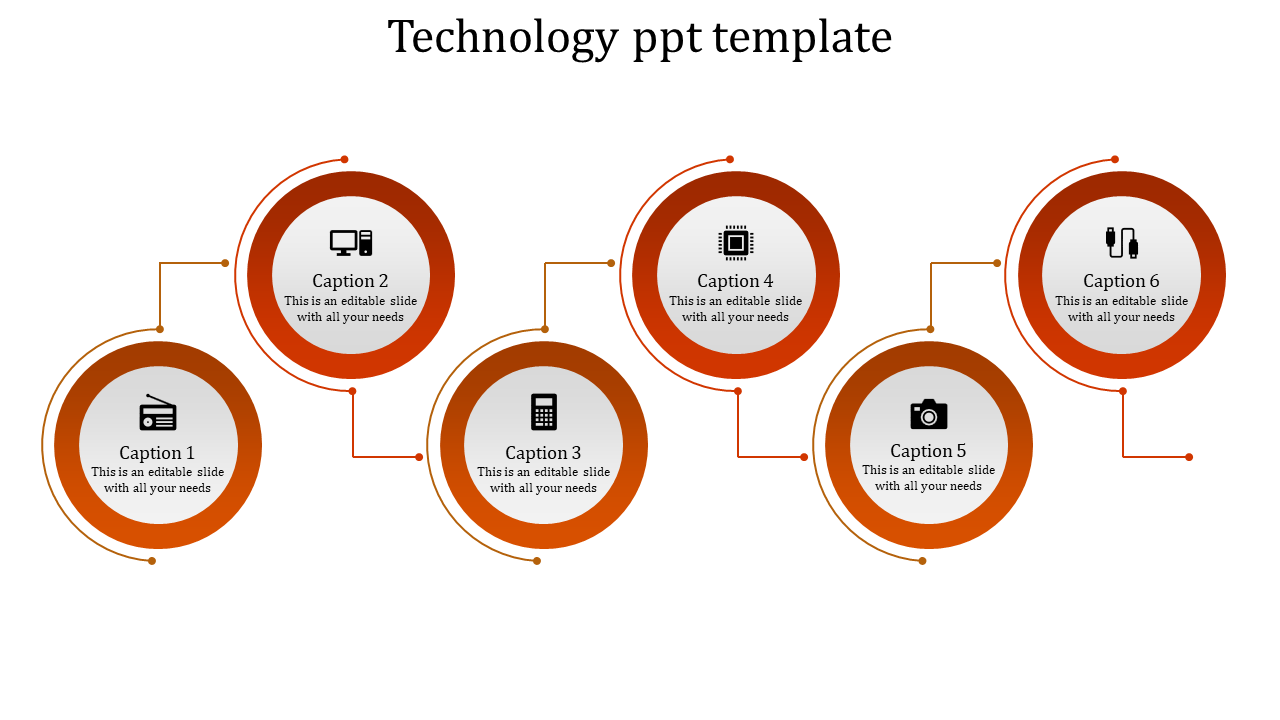 Technology ppt template-Technology ppt template-6-orange-4-3